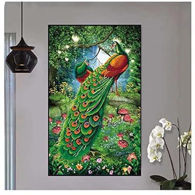 Best Deal for 5D Diamond Painting,Green Peacock DIY Diamond Painting Kits